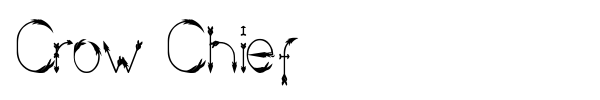 Crow Chief font preview